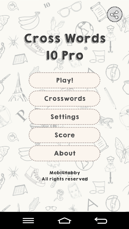 #1. CrossWords 10 Pro (Android) By: Mobi4Hobby