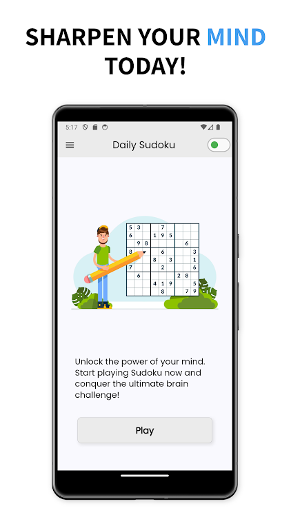 #1. Daily Sudoku - Classic Puzzles (Android) By: Thulo Technology