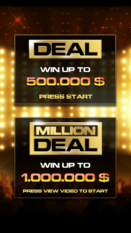 #1. Deal To Be A Millionaire (Android) By: Niceteen Games