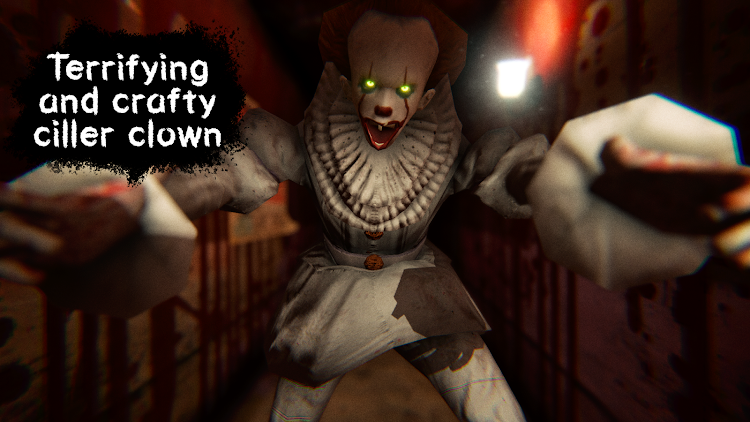 #1. Death Park: Scary Clown Horror (Android) By: Euphoria Horror Games