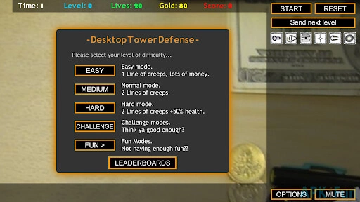 Desktop Tower Defense Screenshot Image