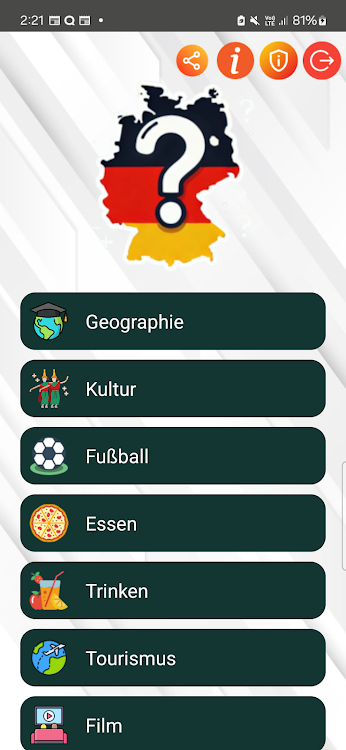 #1. Deutschland Quiz (Android) By: Jatisari Inovasi Studio