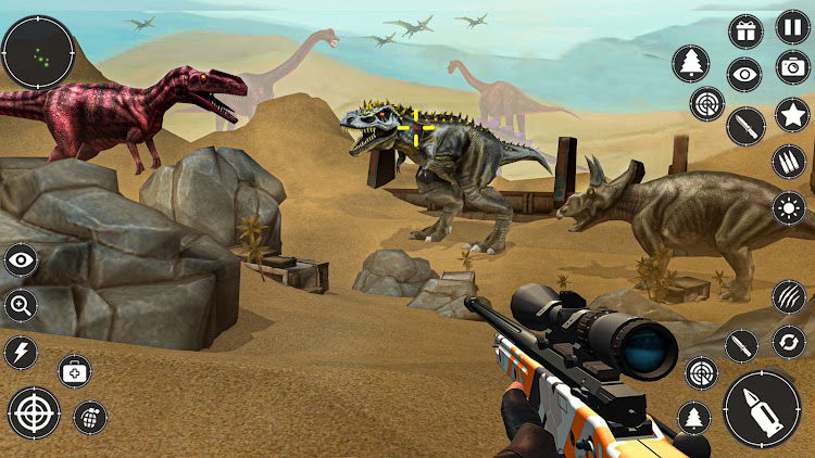 #1. Dino Hunting 3D - Gun Games (Android) By: Five.HundredK