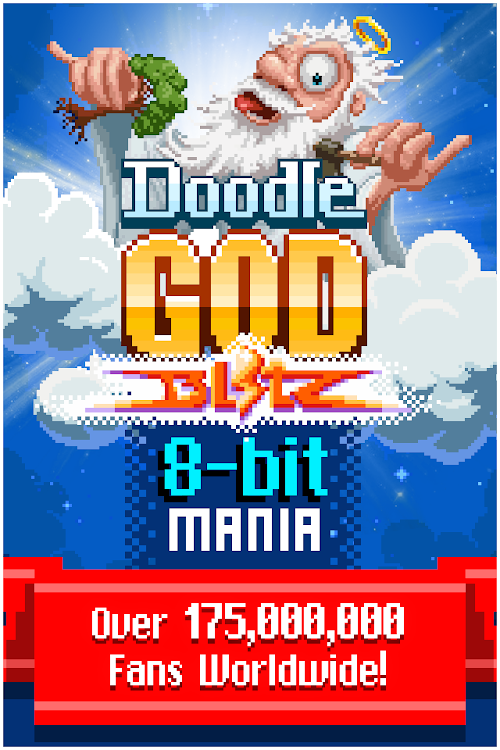 #1. Doodle God: 8-bit Mania Blitz (Android) By: JoyBits Ltd.