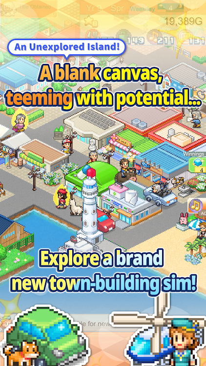 #1. Dream Town Island (Android) By: Kairosoft