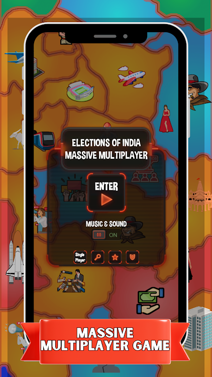 #1. Elections of India MMOG (Android) By: Vichitra Games