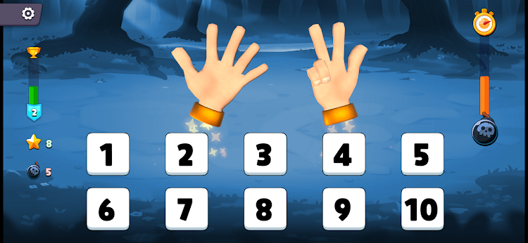 #1. Finger Maths Trainer for Kids (Android) By: Linda Schnetzinger