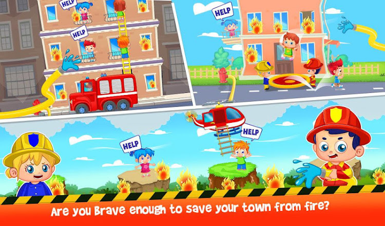 #1. Firefighters Fire Rescue Games (Android) By: Rolling Panda Arts