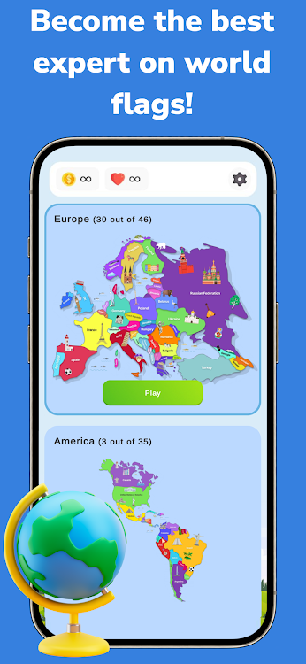 #1. Flags of the world (Android) By: Savin Timofey