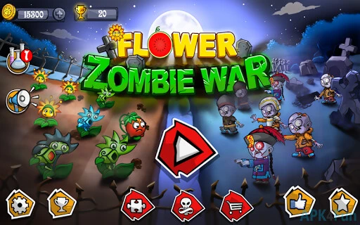 Flower Zombie War Screenshot Image