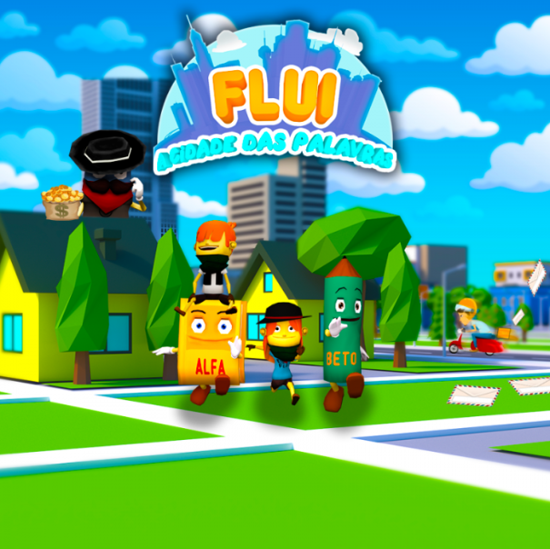 #1. Flui - A cidade das palavras (Android) By: Instituto Alfa e Beto