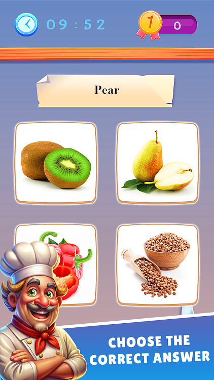 #1. Food Quiz: Trivia Cooking Game (Android) By: Aethervex