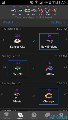 Football Pick'em Screenshot Image