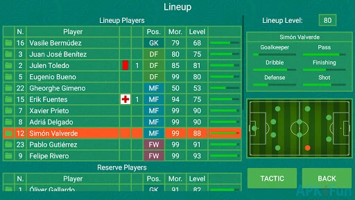 Football Team Manager Screenshot Image