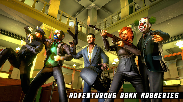 #1. Gangster Mafia City-Bank Heist (Android) By: Games box Studios