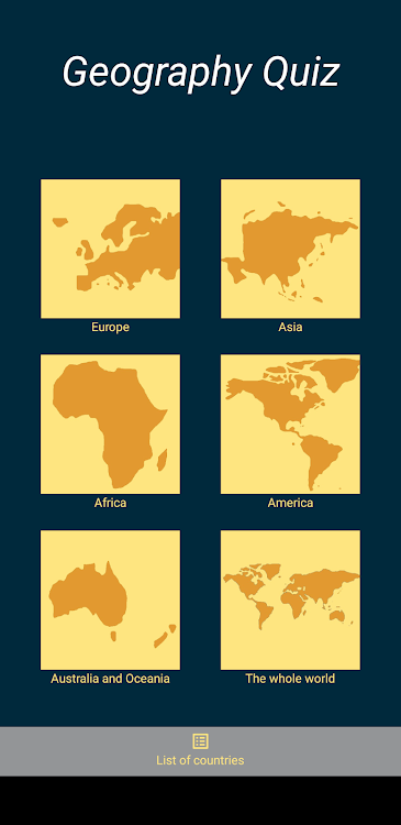 #1. Geography Quiz (Android) By: Milena Peric