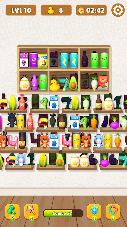 #1. Goods Sorting Master 3D (Android) By: Hyper Fun Games