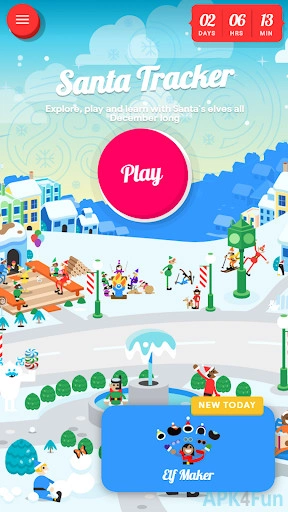 Google Santa Tracker Screenshot Image