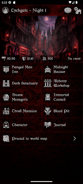 #1. Grim Omens - Old School RPG (Android) By: Monomyth