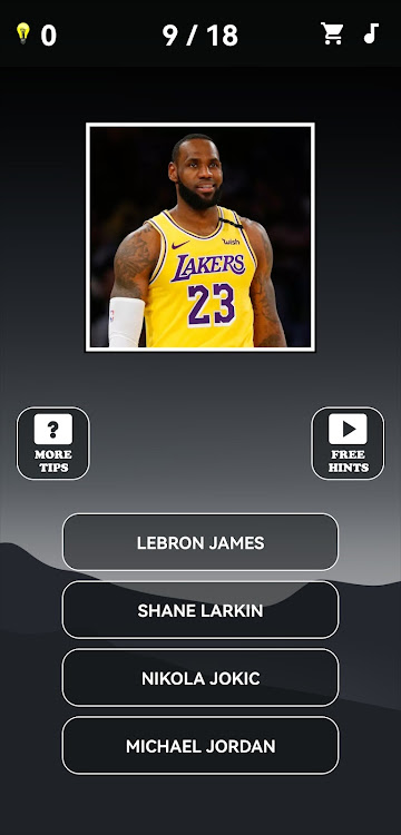 #1. Guess Basketball Player Quiz (Android) By: Gryffindor apps