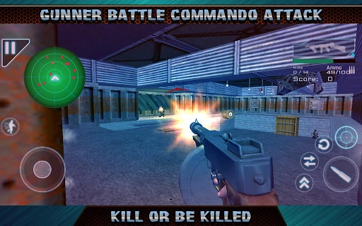 Gunner Battle Commando Attack Screenshot Image