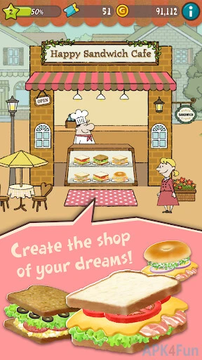 Happy Sandwich Cafe Screenshot Image