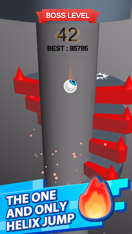 #1. Helix Jump (Android) By: VOODOO