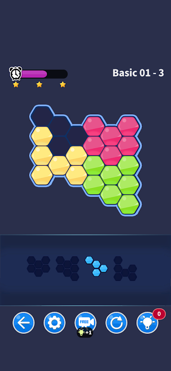 #1. Hexa Block puzzle match game (Android) By: NIRMITA ENTERTAINMENT