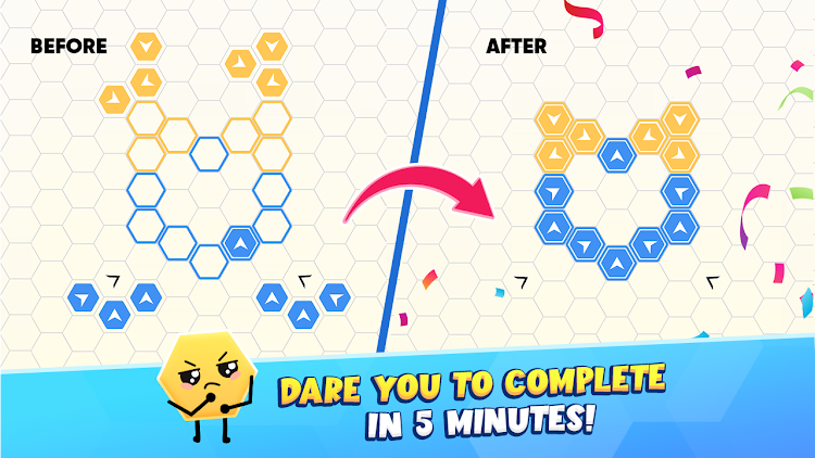 #1. Hexa Move: Color Stack (Android) By: Higame Global Ltd.