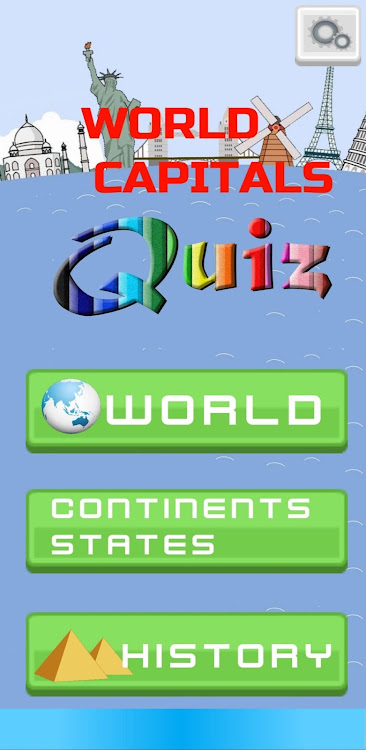 #1. History of World Capitals Quiz (Android) By: ChanduGames