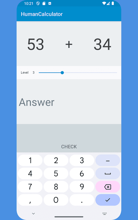 #1. HumanCalculator (Math Trainer) (Android) By: K-DEV