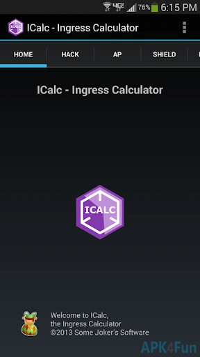 ICalc Ingress Calculator Screenshot Image