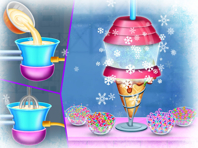 #1. Ice Cream Cone Baking Game (Android) By: Ninos World