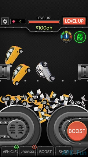 Idle Car Crusher Screenshot Image