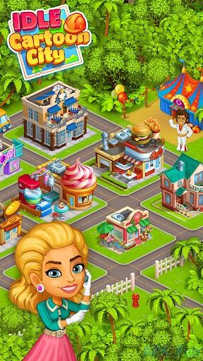 Idle Cartoon City Screenshot Image