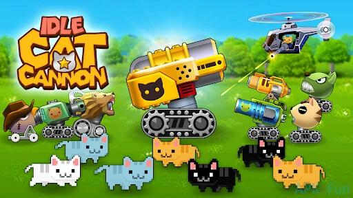 Idle Cat Cannon Screenshot Image