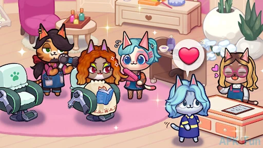 Idle Cat Makeover Screenshot Image