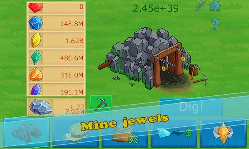 Idle Gold Gem Clicker Screenshot Image