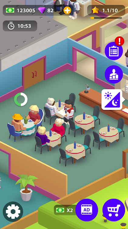 #5. Idle Restaurant Simulator (Android) By: Bytecore Studio