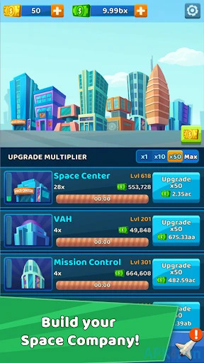 Idle Space Race Screenshot Image