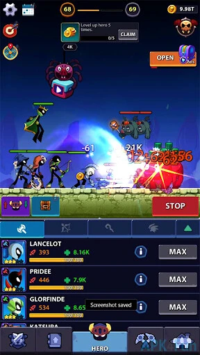 Idle Stickman Heroes Screenshot Image