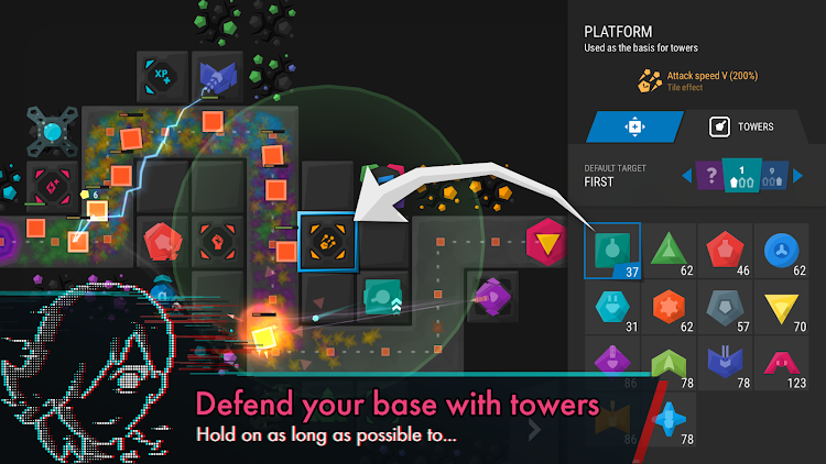 #1. Infinitode 2 - Tower Defense (Android) By: Prineside