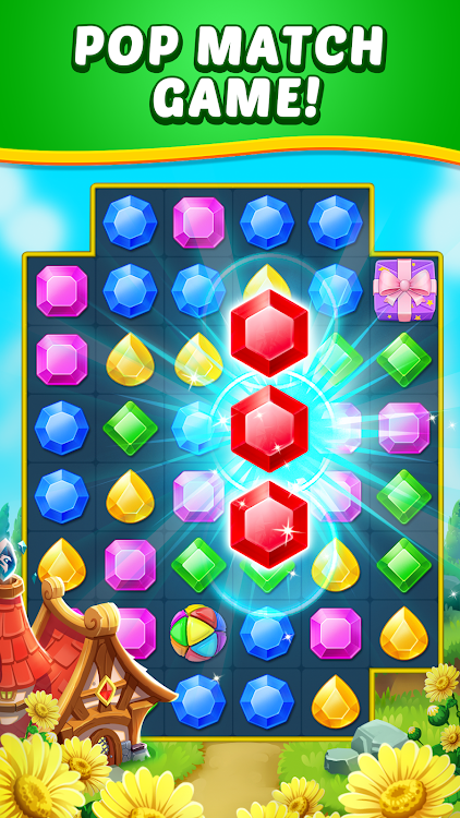 #1. Jewel Hunter - Match 3 Games (Android) By: LinkDesks Classic Puzzle Games