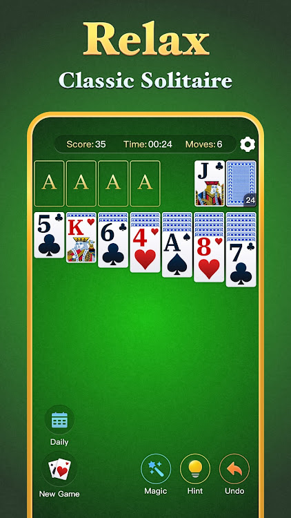 #1. Jolly Solitaire - Card Games (Android) By: Alto Social Inc