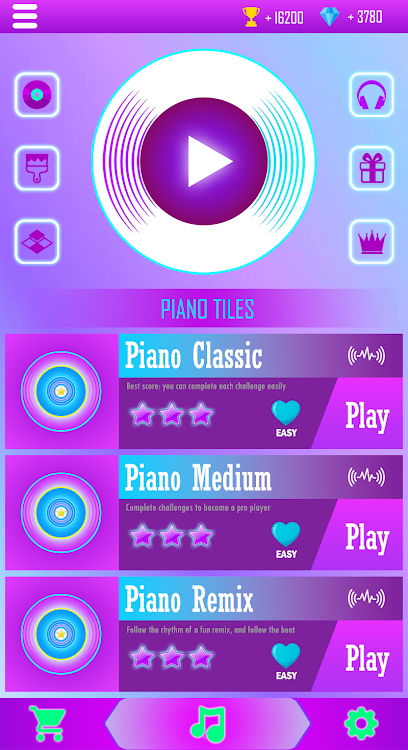 #1. Juego Las Ratitas Piano Tiles (Android) By: MiniGrop-Studio