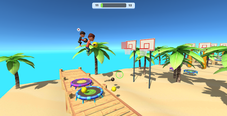 #5. Jump Up 3D: Basketball game (Android) By: Funtory Studio