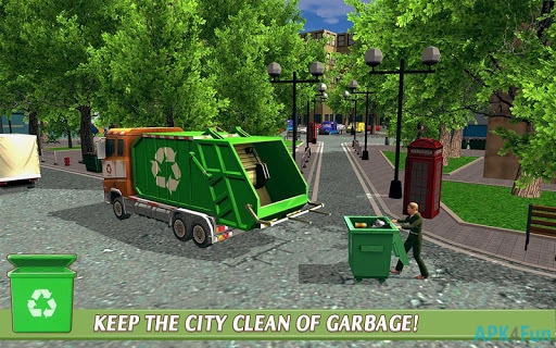 Junior Garbage Truck Parker Screenshot Image