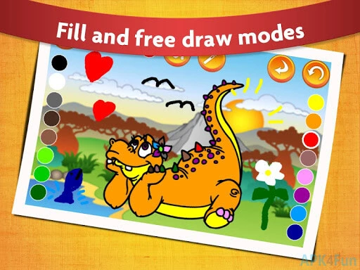 Kids Dinosaur Coloring Pages Screenshot Image