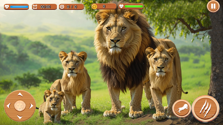 #1. King Lion Beast : Animal Games (Android) By: Goldstone Creatives