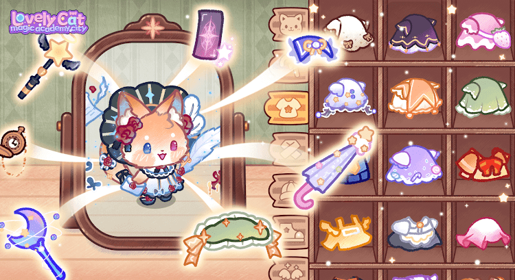 #1. Lovely Cat: Magic Academy City (Android) By: Kitten Doll HK